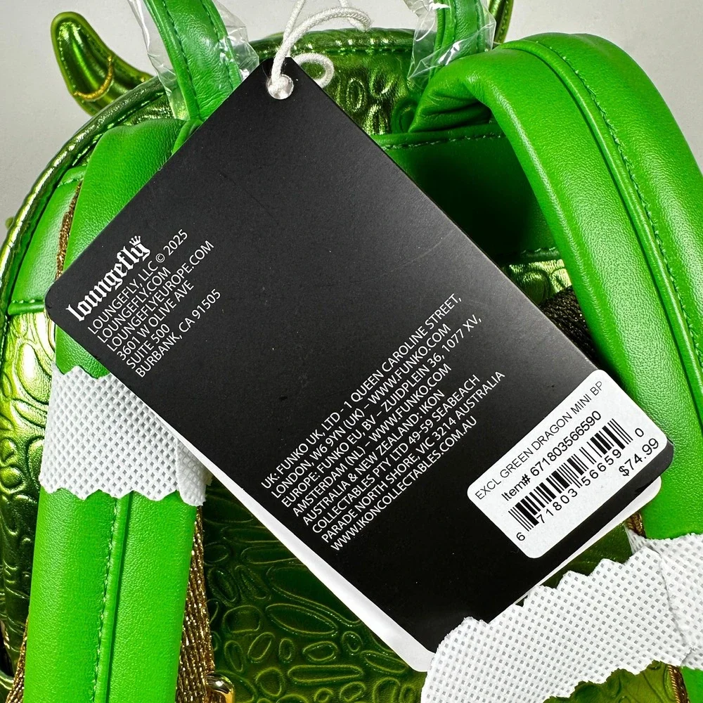 Loungefly Green Dragon Mini Backpack Books-A-Million‎ Exclusive Fourth Wing NWT